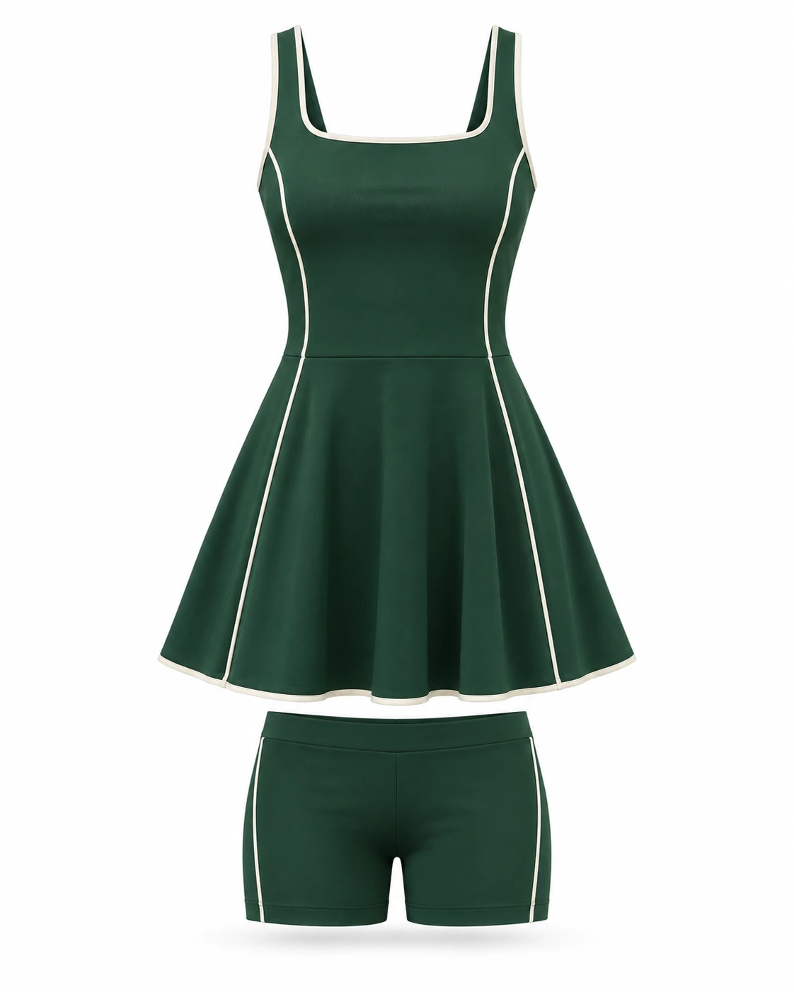 Women’s Tennis Dress Set (Forest Green)